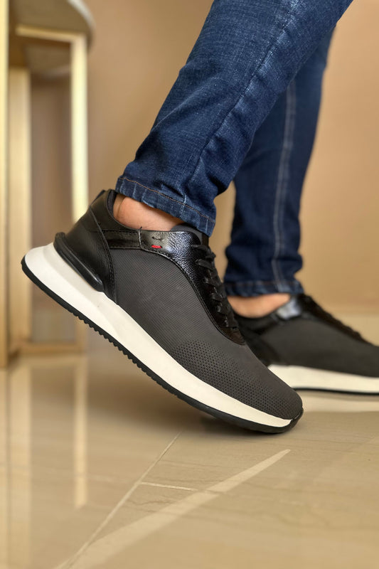 TENIS PARA HOMBRE EN CUERO GRIS  REF: HANNOVER