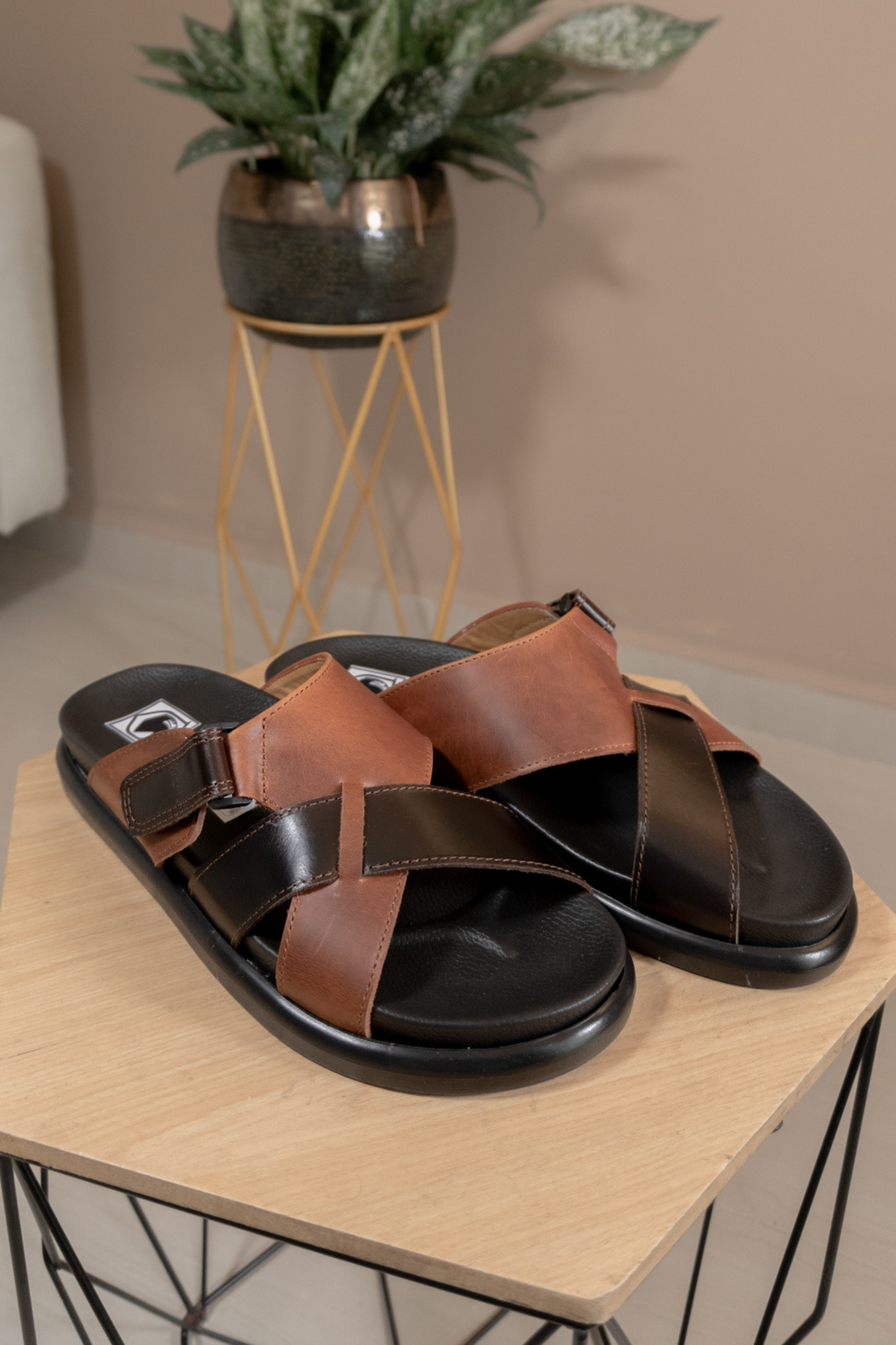 SANDALIAS PEDRO EN CUERO PARA HOMBRE