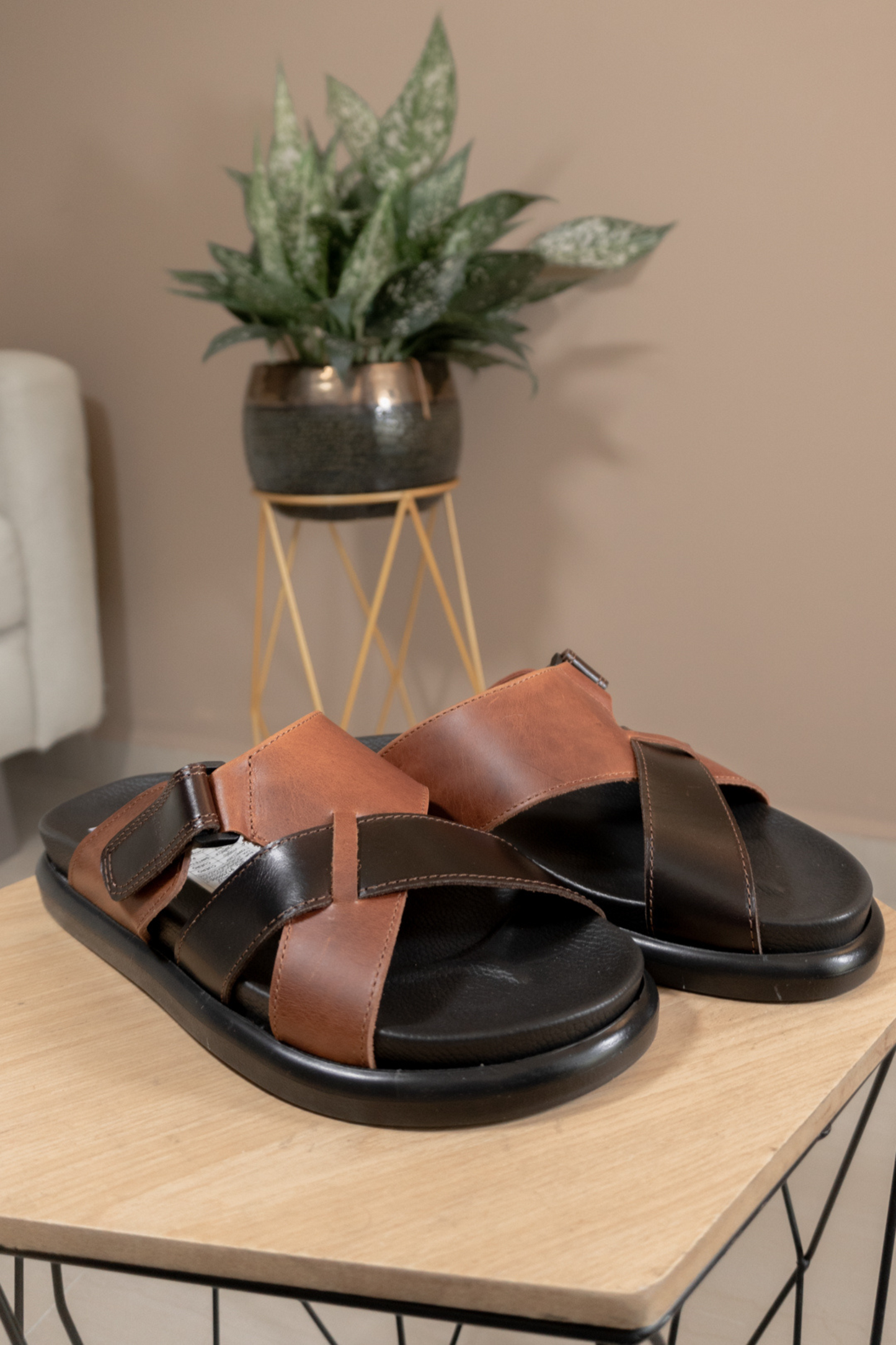 SANDALIAS PEDRO EN CUERO PARA HOMBRE