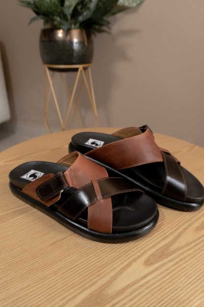 SANDALIAS PEDRO EN CUERO PARA HOMBRE