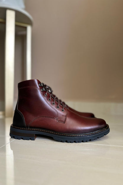 BOTAS PARA HOMBRE EN CUERO COÑAC / REF: GUARANDA