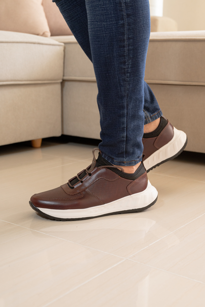 TENIS PARA HOMBRE EN CUERO COÑAG | REF: DAVID 355