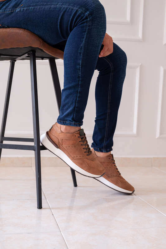 TENIS PARA HOMBRE EN CUERO SANGRIA REF: 3255 DARMOUTH