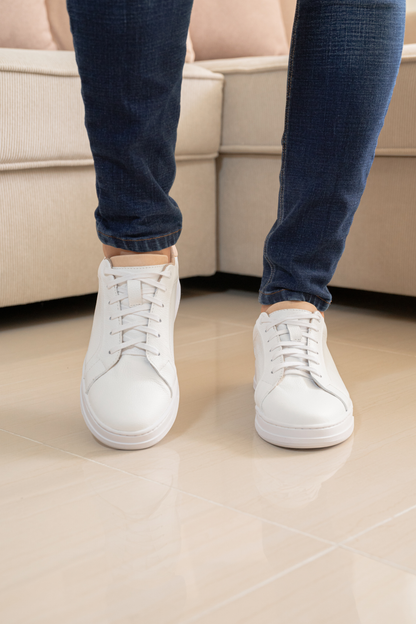 TENIS PARA HOMBRE EN CUERO BLANCO REF: EZEIZA UNION