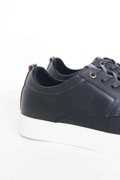 SNEAKERS WALKER EN CUERO NEGRO PARA HOMBRE / REF: SPN 2805