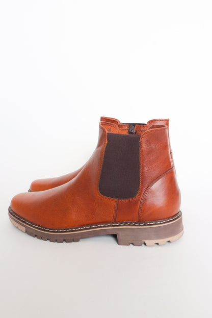 BOTAS CHELSEA STAMFORD DE CUERO MIEL PARA HOMBRE / REF: VRO 2142