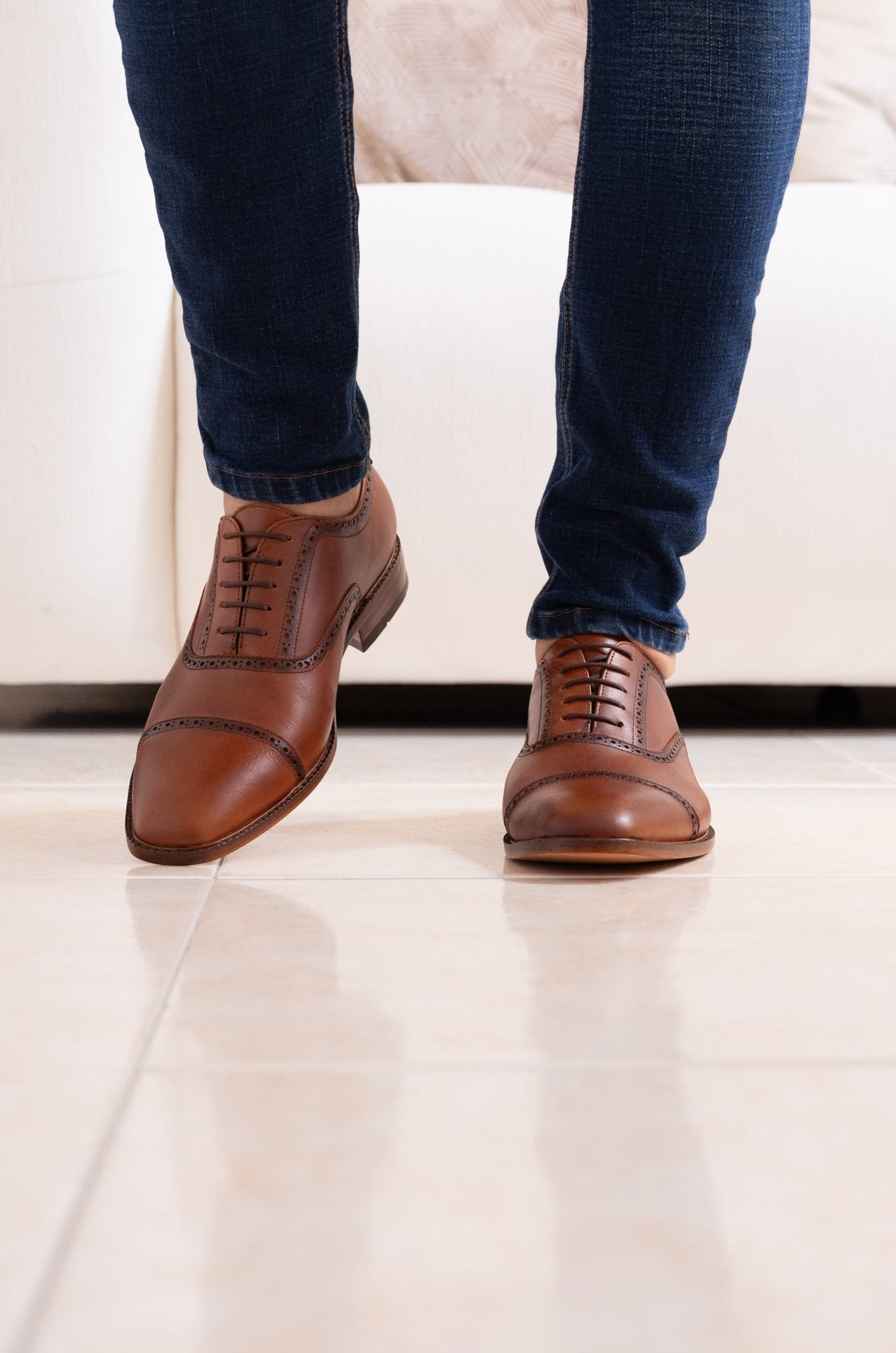 ZAPATO ELEGANTE PARA EN HOMBRE EN CUERO COLOR MIEL DIFUMINADO | REF: PARMA 403