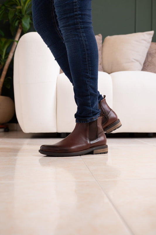 BOTAS CHELSEA PARA HOMBRE EN CUERO CAFE | REF: STAMFORD 1900