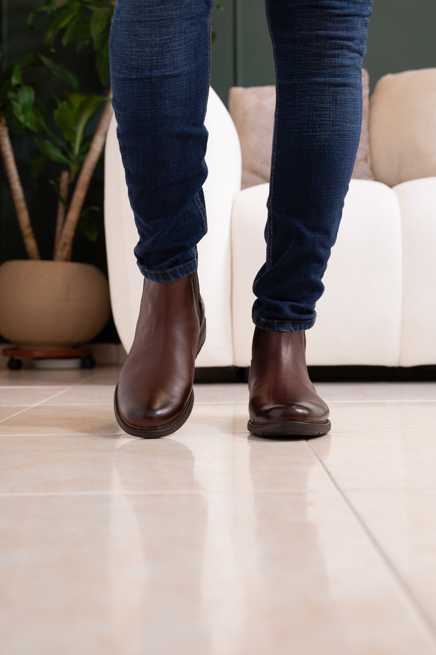 BOTAS CHELSEA PARA HOMBRE EN CUERO CAFE | REF: STAMFORD 1900