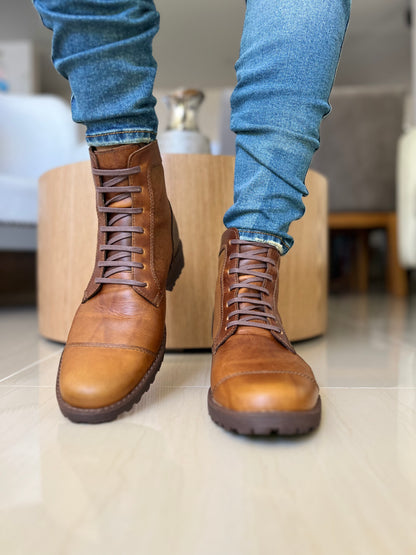 BOTAS BALDUR DE CUERO MIEL PARA HOMBRE | REF: VRO9879