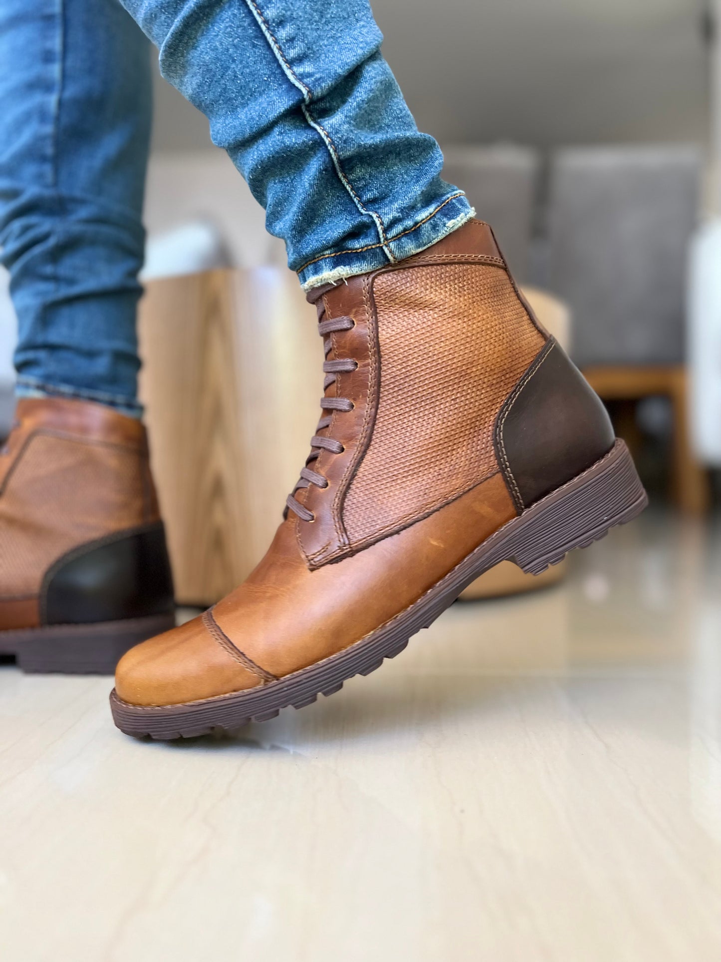 BOTAS BALDUR DE CUERO MIEL PARA HOMBRE | REF: VRO9879