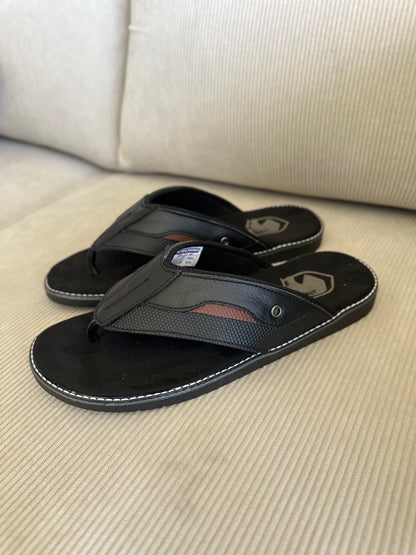 SANDALIA 3 PUNTADAS PARA HOMBRE EN CUERO NEGRAX COÑAC | REF:  MILAN 425