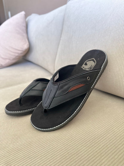 SANDALIA 3 PUNTADAS PARA HOMBRE EN CUERO NEGRAX COÑAC | REF:  MILAN 425