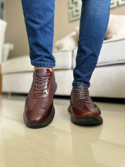 TENIS PARA HOMBRE EN CUERO COÑAC | REF VERMONT