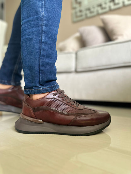 TENIS PARA HOMBRE EN CUERO COÑAC | REF VERMONT