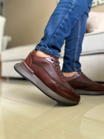 TENIS PARA HOMBRE EN CUERO COÑAC | REF VERMONT