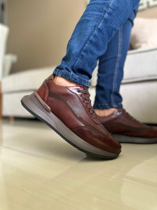 TENIS PARA HOMBRE EN CUERO COÑAC | REF VERMONT