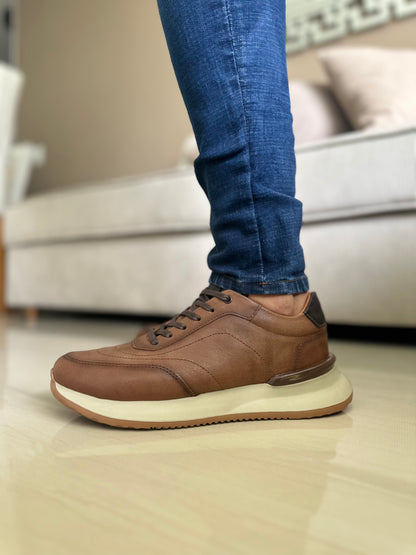 TENIS PARA HOMBRE EN CUERO CREMA | REF PARIS