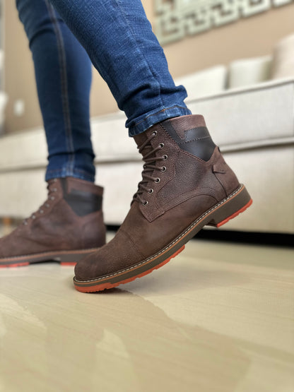 BOTAS PARA HOMBRE EN CUERO CAFE | REF AVALON