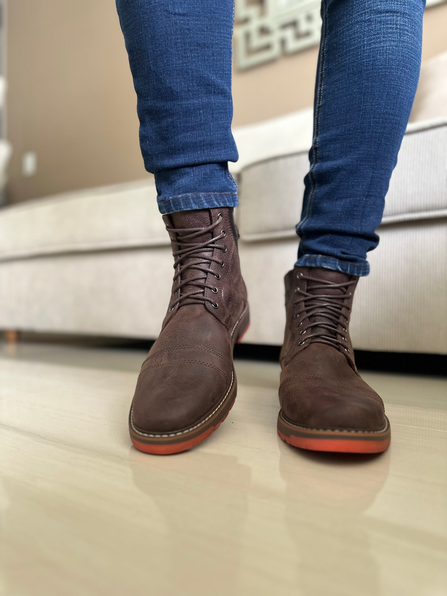 BOTAS PARA HOMBRE EN CUERO CAFE | REF AVALON