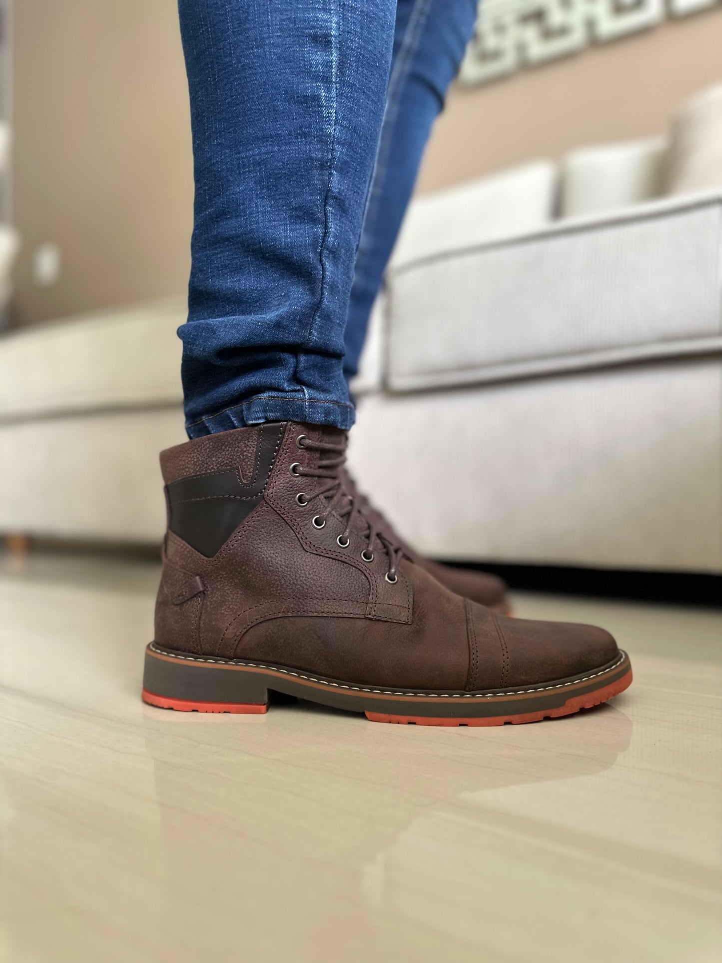 BOTAS PARA HOMBRE EN CUERO CAFE | REF AVALON