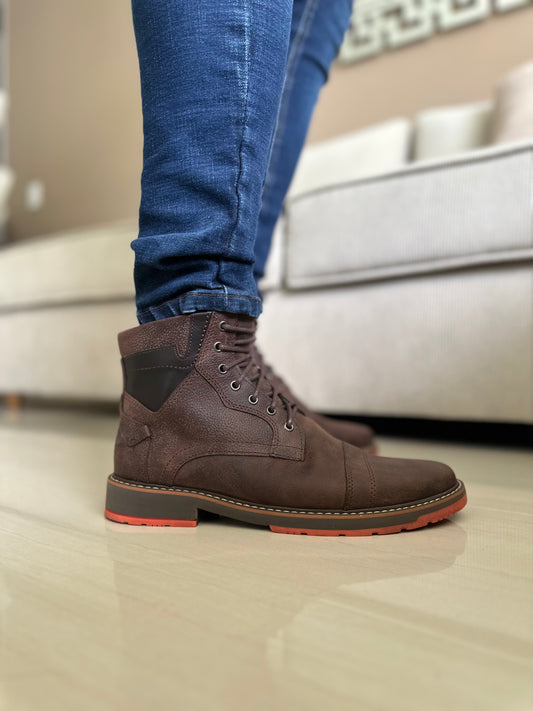 BOTAS PARA HOMBRE EN CUERO CAFE | REF AVALON