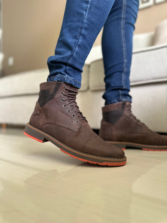 BOTAS PARA HOMBRE EN CUERO CAFE | REF AVALON