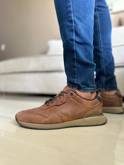 TENIS PARA HOMBRE EN CUERO CREMA | REF ESMERALDA