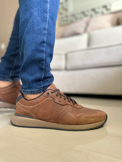 TENIS PARA HOMBRE EN CUERO CREMA | REF ESMERALDA