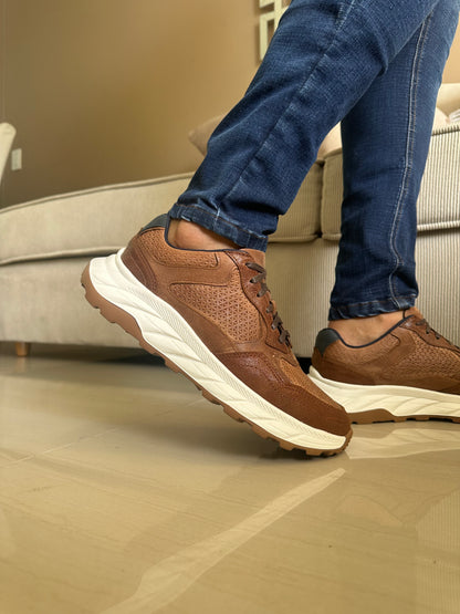 TENIS PARA HOMBRE EN CUERO CREMA | REF TINJACA