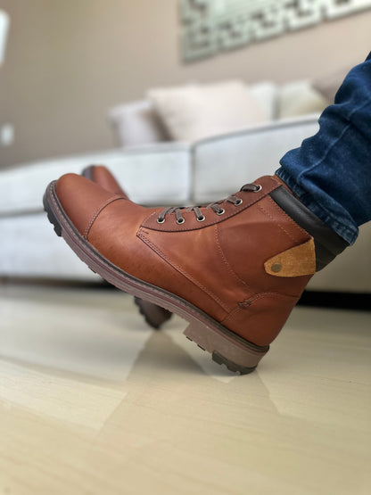BOTAS PARA HOMBRE EN CUERO MIEL | REF MINNESOTA