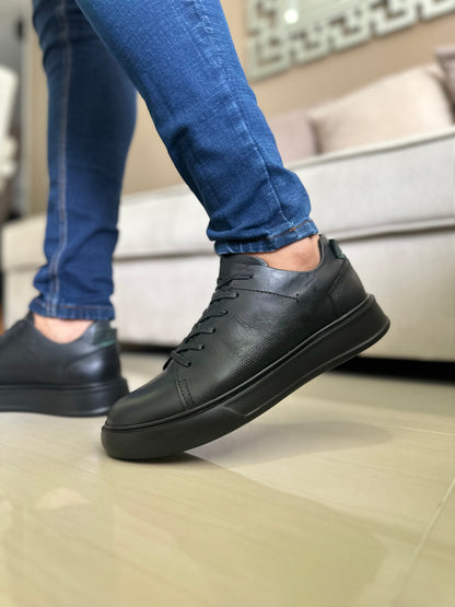 TENIS PARA HOMBRE EN CUERO NEGRO | REF NEBRASKA