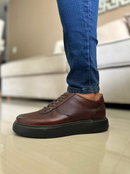 TENIS PARA HOMBRE EN CUERO COÑAC | REF IDAHO