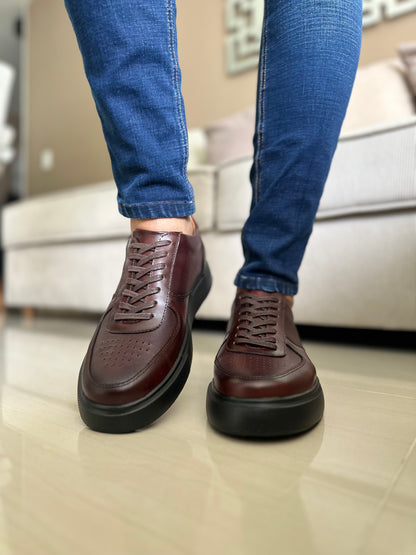 TENIS PARA HOMBRE EN CUERO COÑAC | REF IDAHO