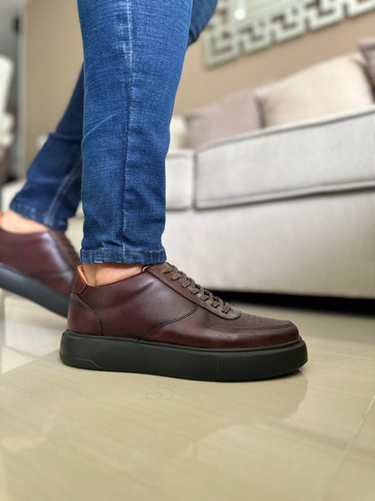 TENIS PARA HOMBRE EN CUERO COÑAC | REF IDAHO