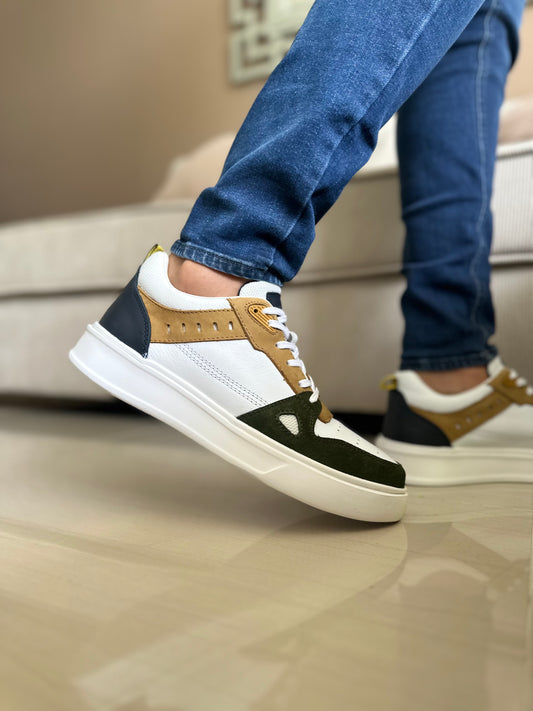 TENIS PARA HOMBRE EN CUERO BLANCO | REF IOWA