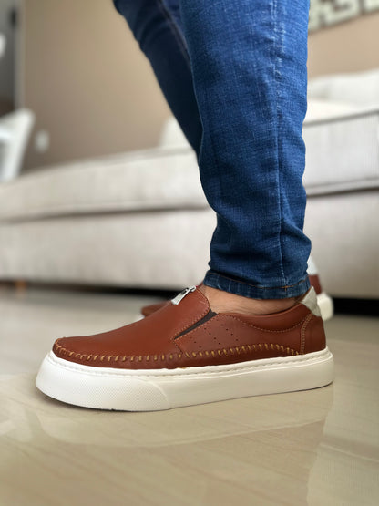 MOCASIN PARA HOMBRE EN CUERO MIEL | REF PHILADELPHIA