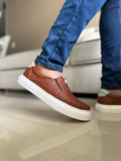MOCASIN PARA HOMBRE EN CUERO MIEL | REF PHILADELPHIA