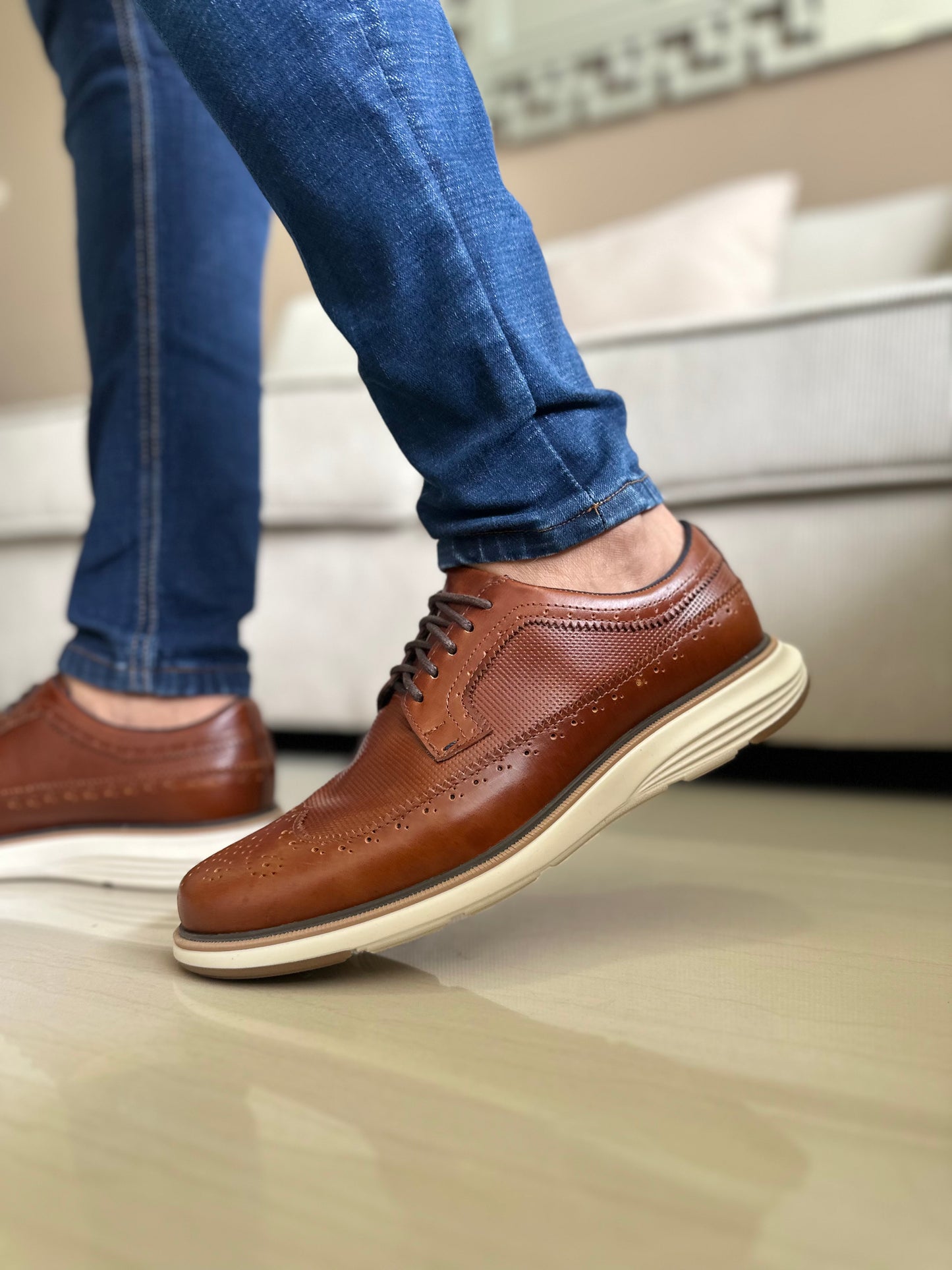 ZAPATOS PARA HOMBRE EN CUERO MIEL | REF BOLIVAR TR