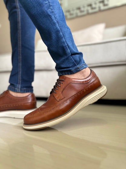 ZAPATOS PARA HOMBRE EN CUERO MIEL | REF BOLIVAR TR