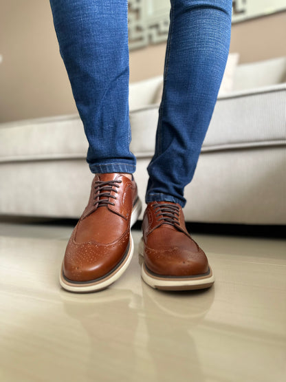 ZAPATOS PARA HOMBRE EN CUERO MIEL | REF BOLIVAR TR