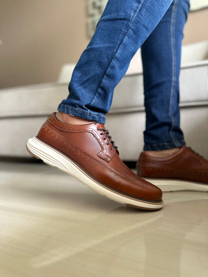 ZAPATOS PARA HOMBRE EN CUERO MIEL | REF BOLIVAR TR