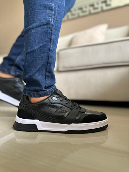 TENIS PARA HOMBRE EN CUERO NEGRO | REF OKLAHOMA