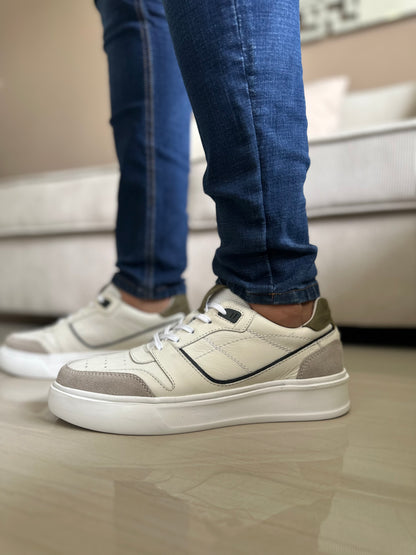 TENIS PARA HOMBRE EN CUERO BLANCO | REF OKLAHOMA