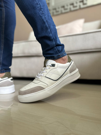 TENIS PARA HOMBRE EN CUERO BLANCO | REF OKLAHOMA