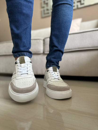 TENIS PARA HOMBRE EN CUERO BLANCO | REF OKLAHOMA