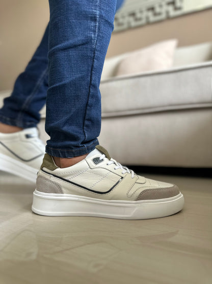 TENIS PARA HOMBRE EN CUERO BLANCO | REF OKLAHOMA