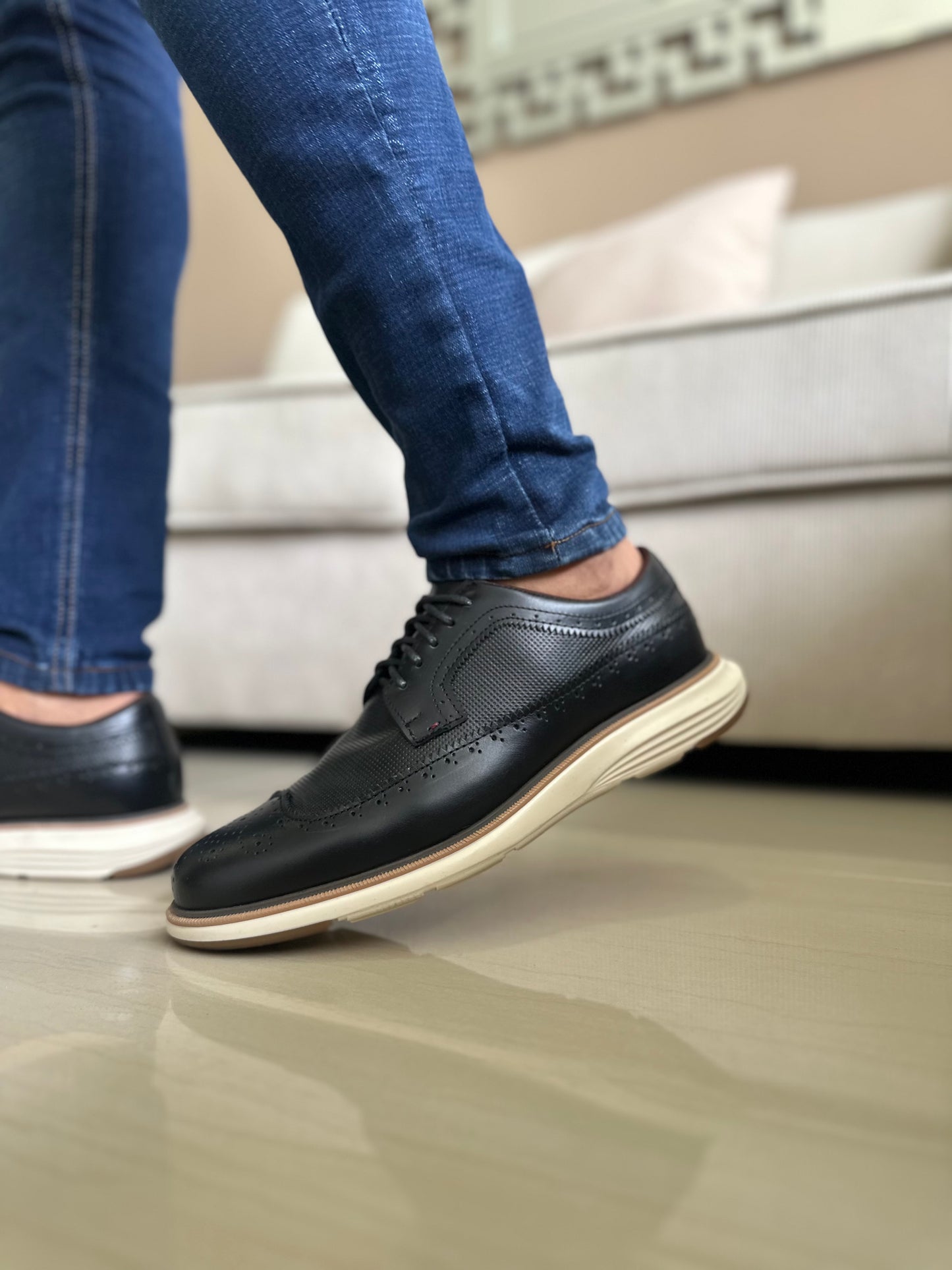 ZAPATOS PARA HOMBRE EN CUERO NEGRO | REF BOLIVAR TR
