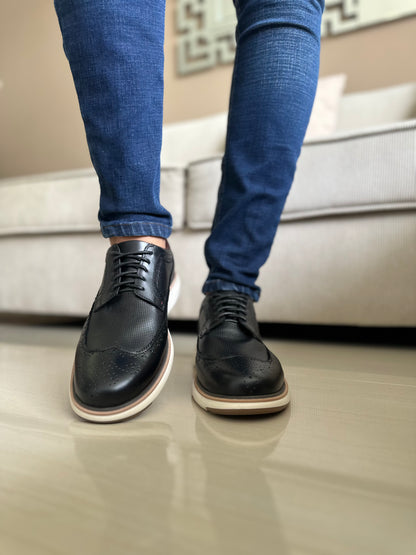 ZAPATOS PARA HOMBRE EN CUERO NEGRO | REF BOLIVAR TR