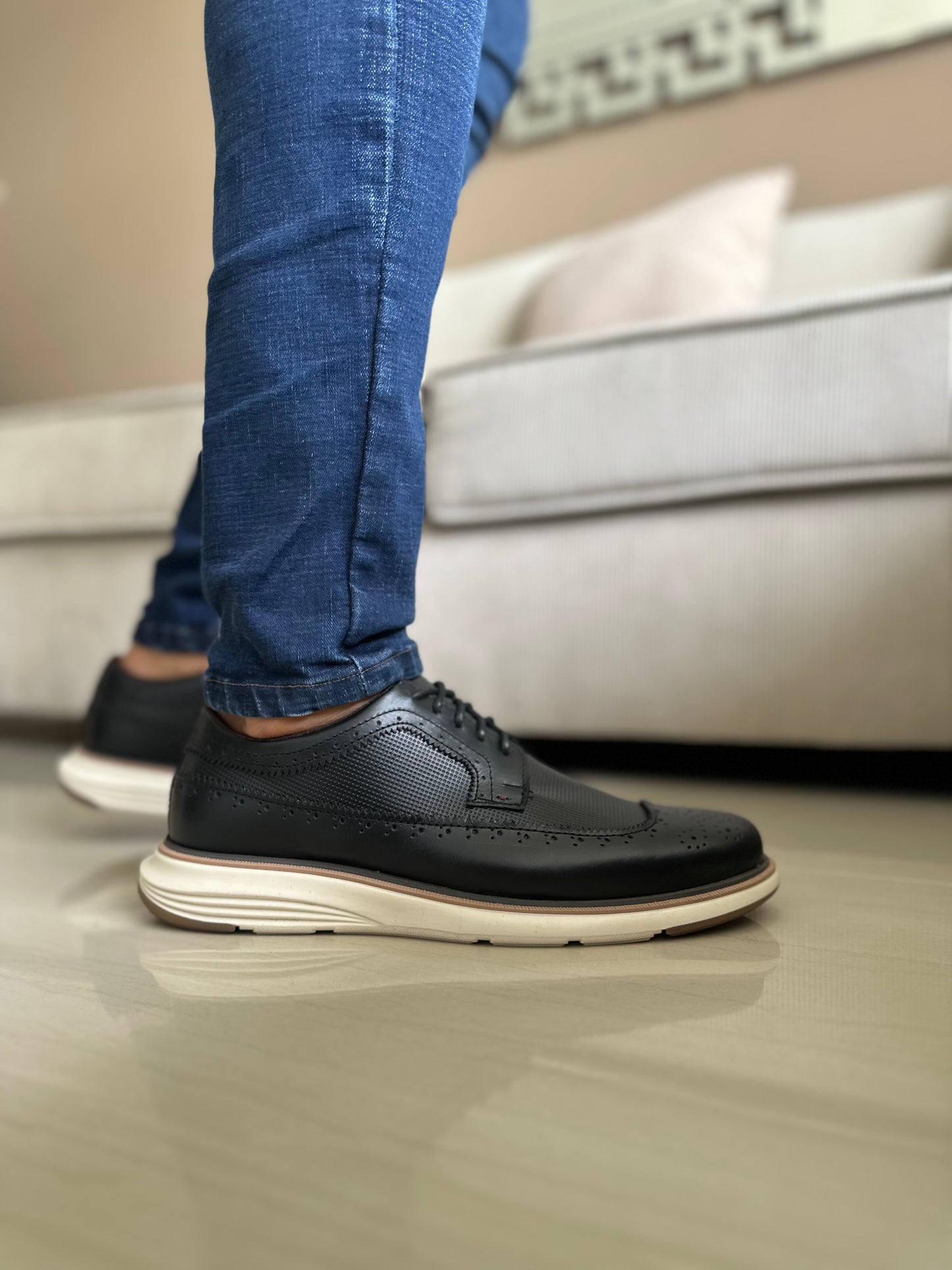 ZAPATOS PARA HOMBRE EN CUERO NEGRO | REF BOLIVAR TR